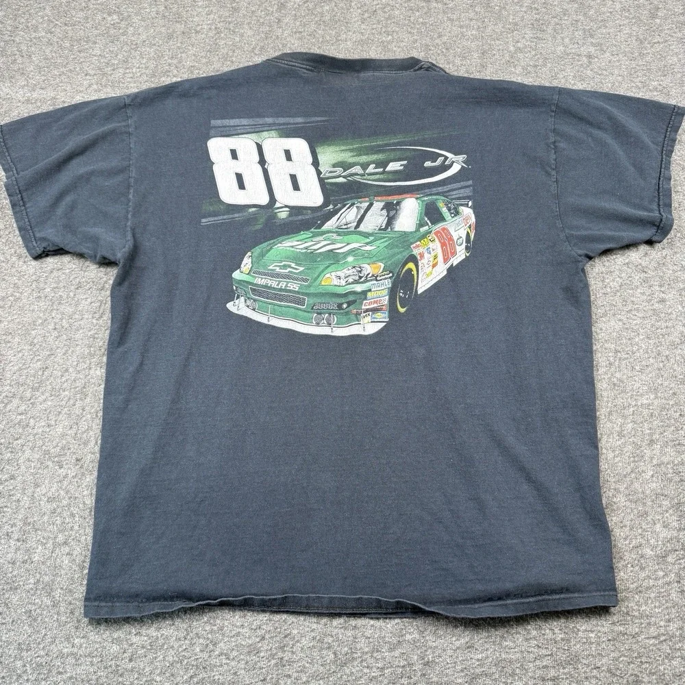 Vintage Dale Earnhardt Jr Shirt Mens 2XL Black 88 NASCAR Racing AMP Energy Car